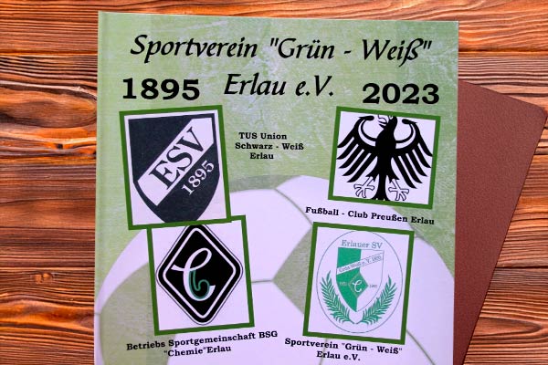 Titel-Cover der Chronik des Sportvereins (1895 bis 2023)